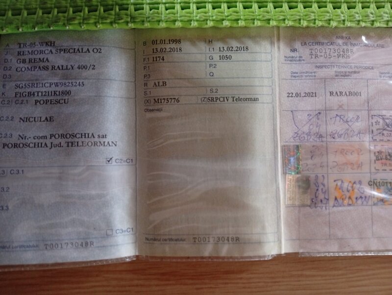 Rulota de vanzare GB Rema Compass Raly 400/2 inmatriculata